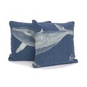 Lot de 2 coussins Baleine