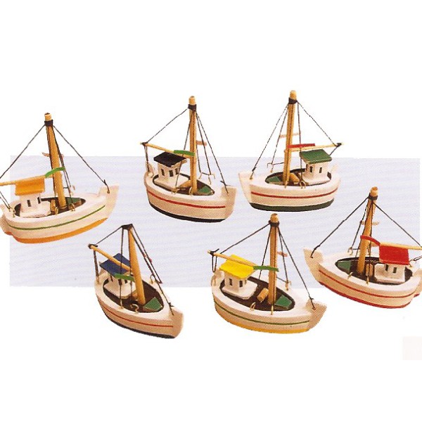 Bateaux mini 8 x 8 x 3,5cm