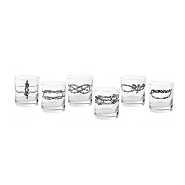 Set 6 verres noeuds