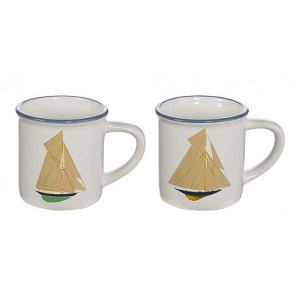 Set 4 Mug voilier