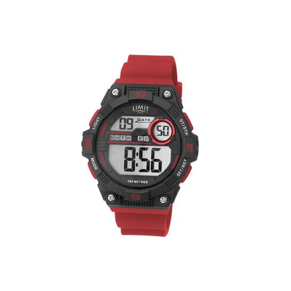 Horloge "Limit Digital Countdown" rouge