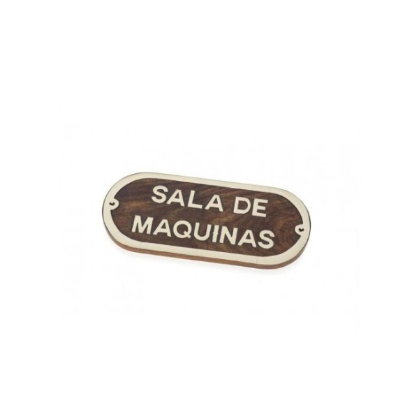 Plaque "SALA DE MAQUINAS"