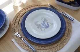 Set 6 Assiette plate HARM. Blue